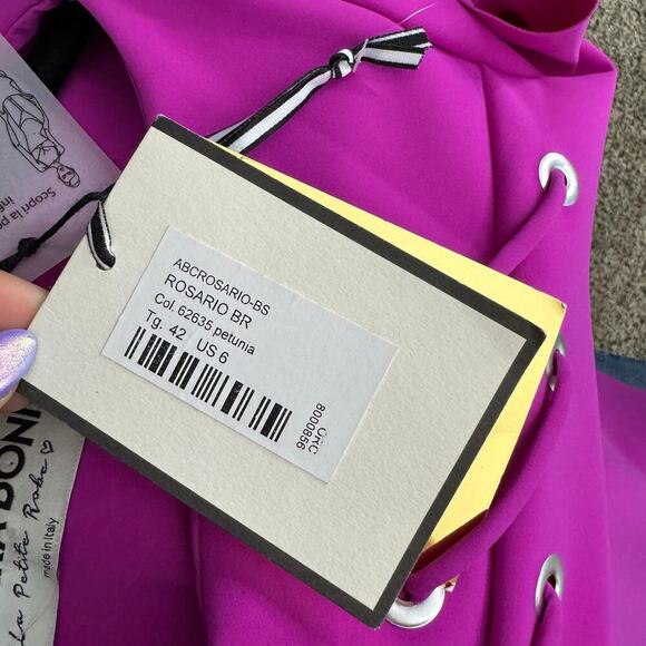 Chiara Boni Rosario Mini Dress in Petunia Size 42 / US 6 - Picture 8 of 9